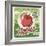 Apples Retro Poster-Lukeruk-Framed Art Print