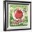 Apples Retro Poster-Lukeruk-Framed Art Print