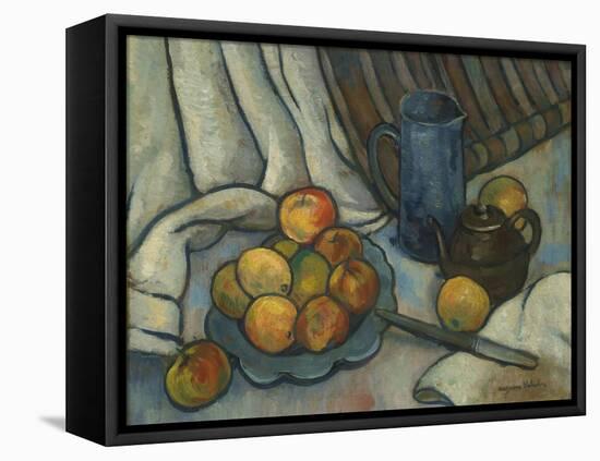 Apples, teapot and jug. Ca. 1919-Suzanne Valadon-Framed Premier Image Canvas