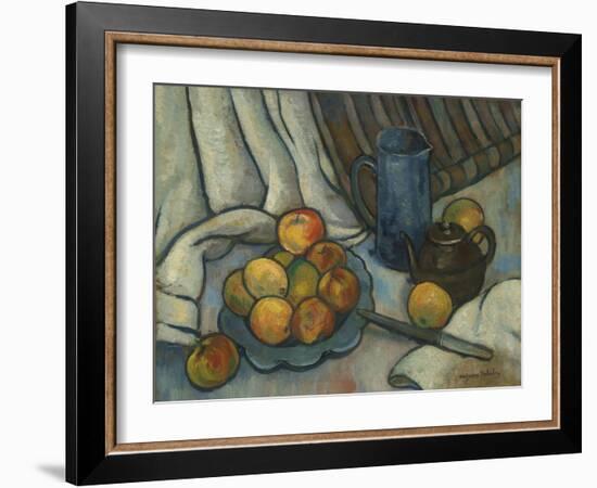 Apples, teapot and jug. Ca. 1919-Suzanne Valadon-Framed Giclee Print