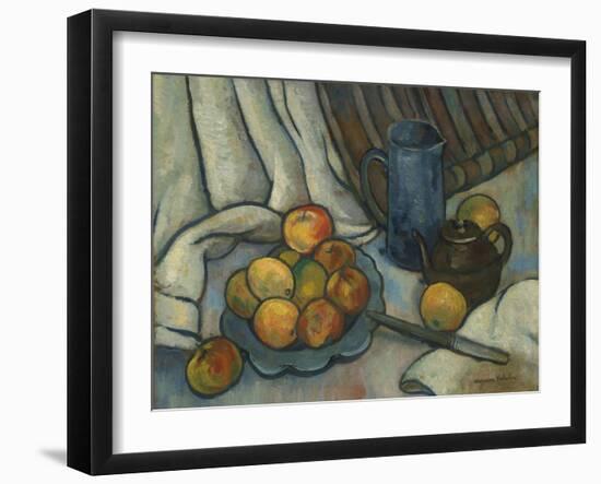 Apples, teapot and jug. Ca. 1919-Suzanne Valadon-Framed Giclee Print