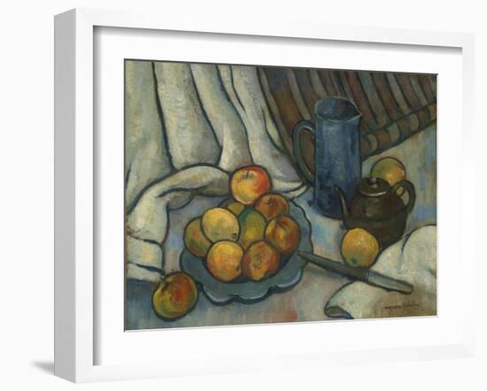 Apples, teapot and jug. Ca. 1919-Suzanne Valadon-Framed Giclee Print