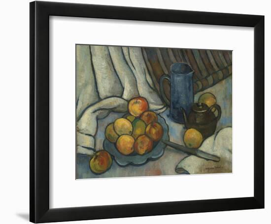 Apples, teapot and jug. Ca. 1919-Suzanne Valadon-Framed Giclee Print