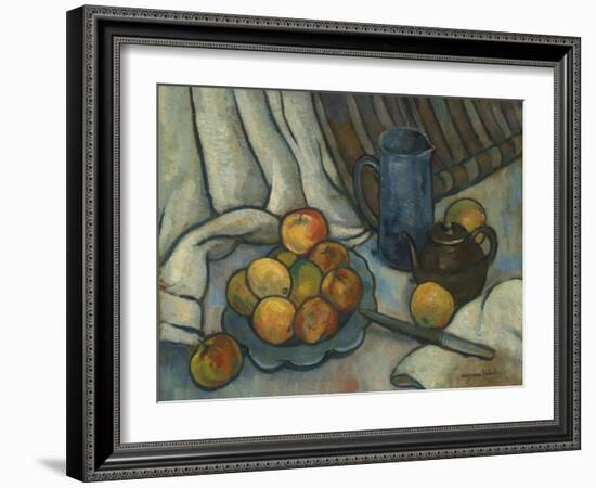 Apples, teapot and jug. Ca. 1919-Suzanne Valadon-Framed Giclee Print