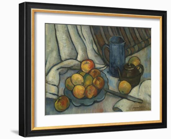 Apples, teapot and jug. Ca. 1919-Suzanne Valadon-Framed Giclee Print