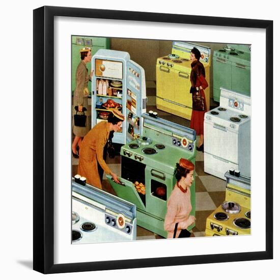 Appliance Shopping, 1954-null-Framed Giclee Print