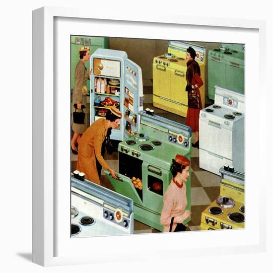 Appliance Shopping, 1954-null-Framed Giclee Print