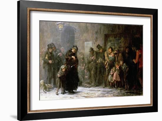 Applicants for Admission to a Casual Ward, 1874-Sir Samuel Luke Fildes-Framed Giclee Print