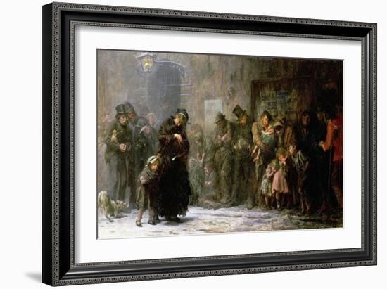 Applicants for Admission to a Casual Ward, 1874-Sir Samuel Luke Fildes-Framed Giclee Print