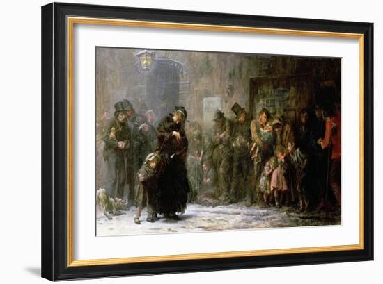 Applicants for Admission to a Casual Ward, 1874-Sir Samuel Luke Fildes-Framed Giclee Print