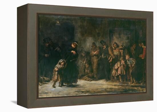 Applicants for Admission to a Casual Ward-Sir Luke Fildes-Framed Premier Image Canvas