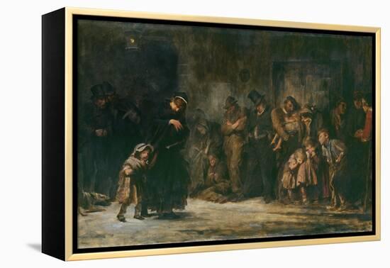 Applicants for Admission to a Casual Ward-Sir Luke Fildes-Framed Premier Image Canvas