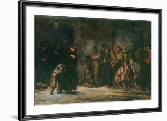 Applicants for Admission to a Casual Ward-Sir Luke Fildes-Framed Giclee Print