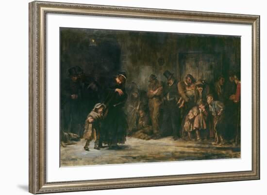 Applicants for Admission to a Casual Ward-Sir Luke Fildes-Framed Giclee Print