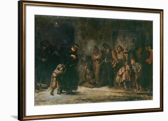 Applicants for Admission to a Casual Ward-Sir Luke Fildes-Framed Giclee Print