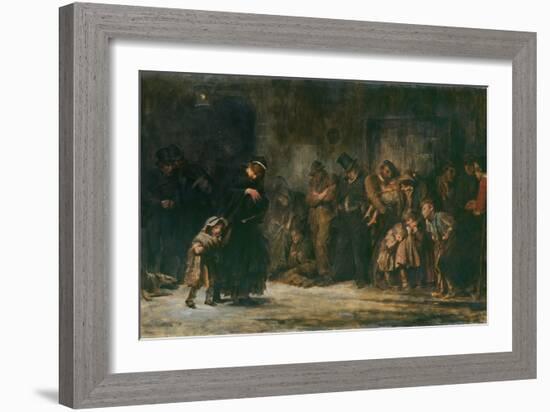 Applicants for Admission to a Casual Ward-Sir Luke Fildes-Framed Giclee Print