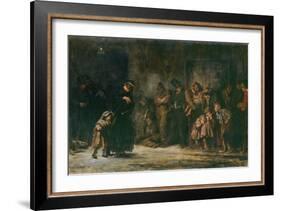 Applicants for Admission to a Casual Ward-Sir Luke Fildes-Framed Giclee Print