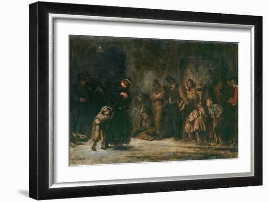 Applicants for Admission to a Casual Ward-Sir Luke Fildes-Framed Giclee Print