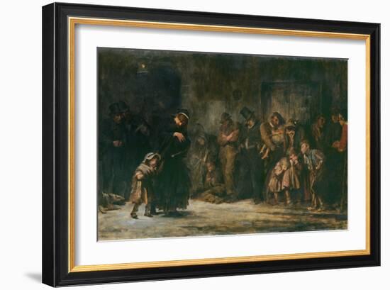 Applicants for Admission to a Casual Ward-Sir Luke Fildes-Framed Giclee Print