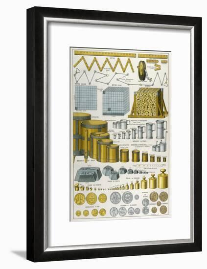 Applications of the Metric System to Dimensions Weight and Money-null-Framed Art Print