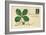 Appliqued Four-Leaf Clover-null-Framed Art Print