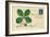 Appliqued Four-Leaf Clover-null-Framed Art Print