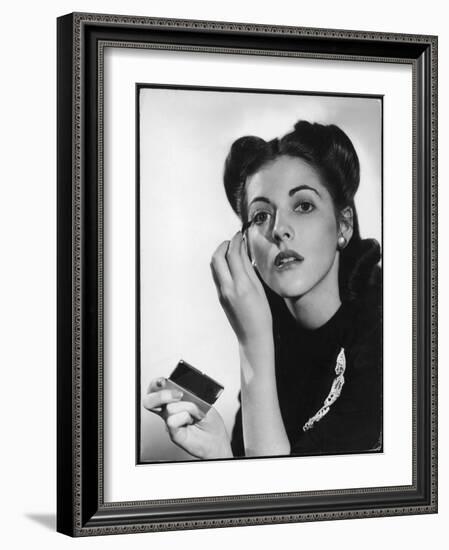 Applying Mascara 1940s-null-Framed Photographic Print