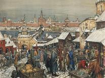 Old Moscow. the Wooden City, 1902-Appolinari Mikhaylovich Vasnetsov-Framed Giclee Print