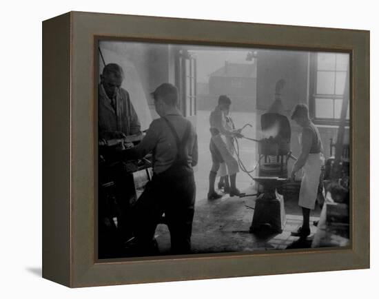 Apprentice Blacksmiths-null-Framed Premier Image Canvas