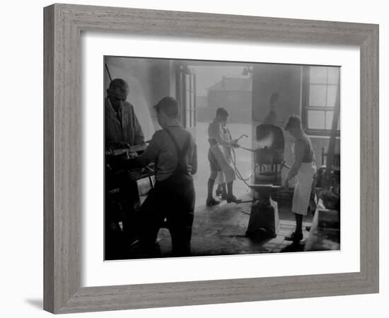 Apprentice Blacksmiths-null-Framed Photographic Print