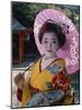 Apprentice Geisha (Maiko), Woman Dressed in Traditional Costume, Kimono, Kyoto, Honshu, Japan-null-Mounted Photographic Print