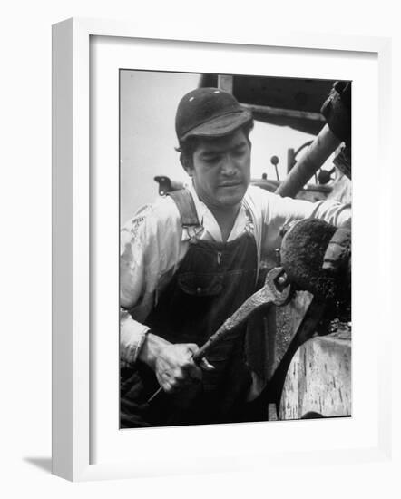 Apprentice Oscar Romero of El Salvador, Who Took His Job for Adventure-Ralph Crane-Framed Photographic Print