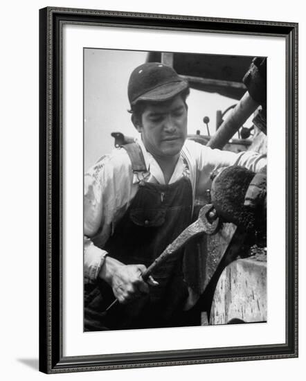 Apprentice Oscar Romero of El Salvador, Who Took His Job for Adventure-Ralph Crane-Framed Photographic Print