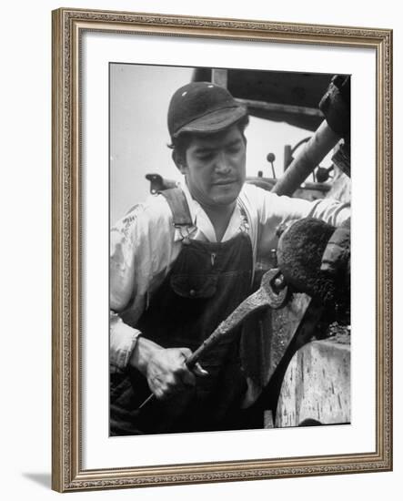 Apprentice Oscar Romero of El Salvador, Who Took His Job for Adventure-Ralph Crane-Framed Photographic Print