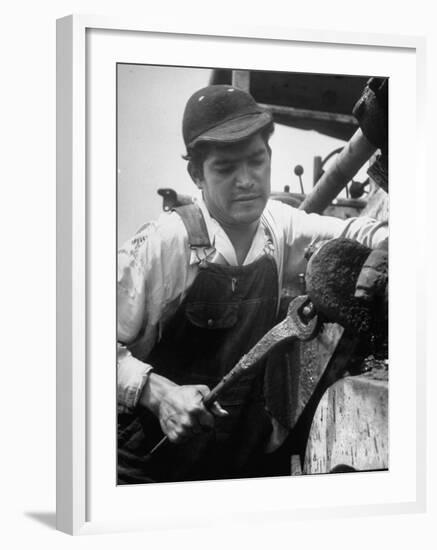 Apprentice Oscar Romero of El Salvador, Who Took His Job for Adventure-Ralph Crane-Framed Photographic Print