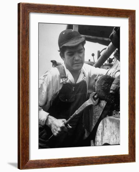 Apprentice Oscar Romero of El Salvador, Who Took His Job for Adventure-Ralph Crane-Framed Photographic Print