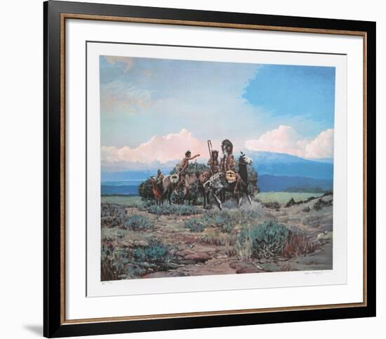 Approach of a Rider-Noel Daggett-Framed Limited Edition