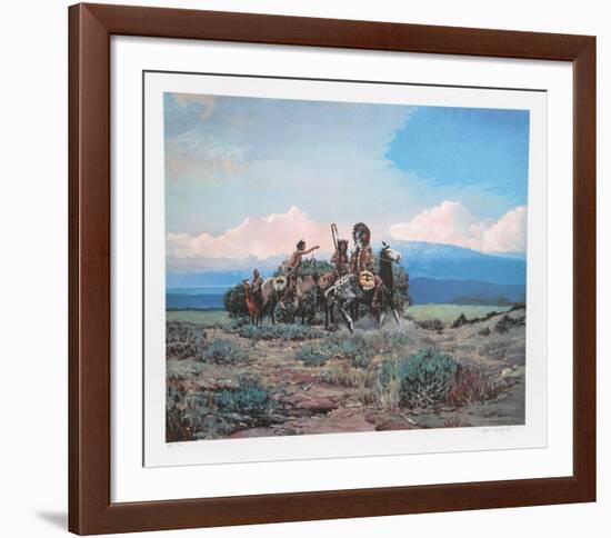 Approach of a Rider-Noel Daggett-Framed Limited Edition