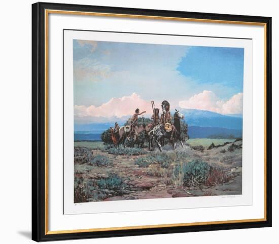 Approach of a Rider-Noel Daggett-Framed Limited Edition