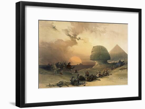 Approach of the Simoom, Desert of Giza-David Roberts-Framed Giclee Print