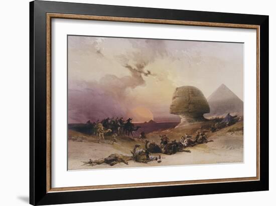 Approach of the Simoom-David Roberts-Framed Giclee Print