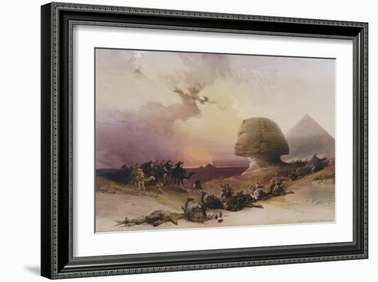 Approach of the Simoom-David Roberts-Framed Giclee Print