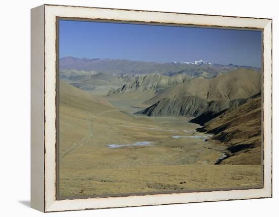 Approach to Mount Everest, Tingri, Tibet, China, Asia-Gavin Hellier-Framed Premier Image Canvas