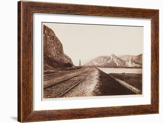 Approach to the Mountain Pass at Donzère, from the Album the Northern Railway from Paris to Lyon An-Edouard-Denis Baldus-Framed Giclee Print