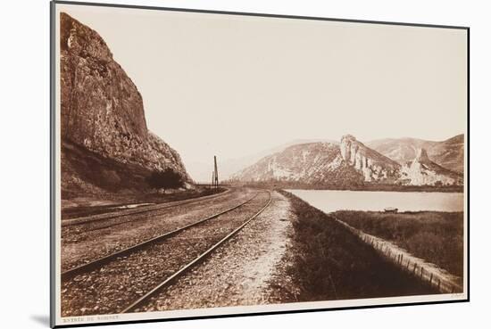 Approach to the Mountain Pass at Donzère, from the Album the Northern Railway from Paris to Lyon An-Edouard-Denis Baldus-Mounted Giclee Print