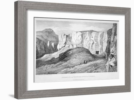 Approach to the Tombs of the Kings at Thebes, 19th Century-George Barnard-Framed Giclee Print