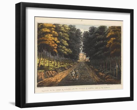Approach to the Village of Waterloo-James Rouse-Framed Giclee Print