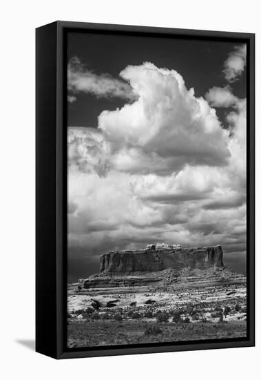 Approaching Rainstorm over Monitor Butte, Colorado Plateau Near Canyonlands National Park-Judith Zimmerman-Framed Premier Image Canvas