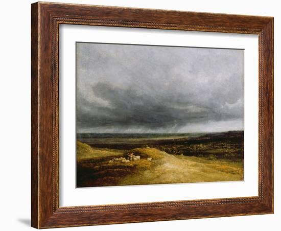 Approaching Storm, C.1820-25-Georges Michel-Framed Giclee Print