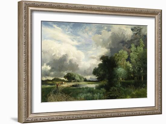 Approaching Storm Clouds-Frederick Arthur Bridgman-Framed Giclee Print